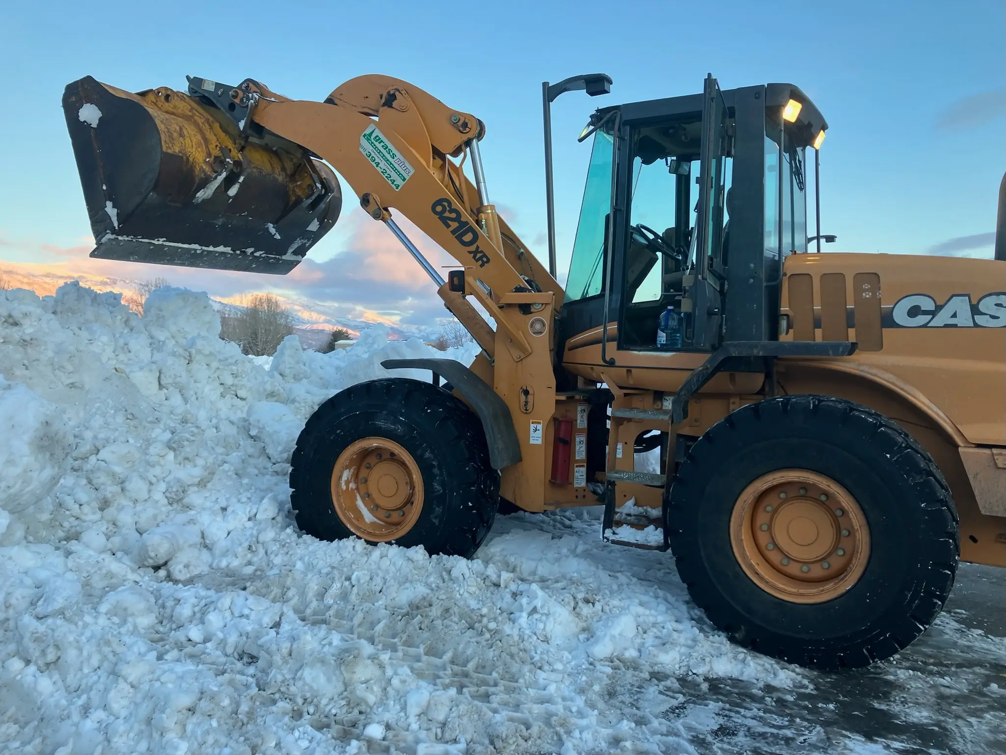 a large snow plower for snow removal