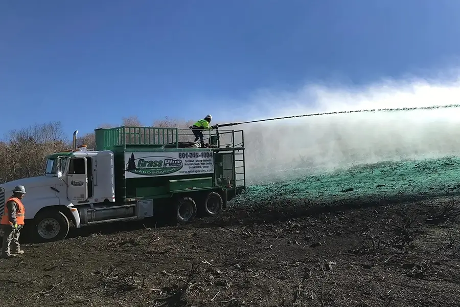 large-scale hydroseed application