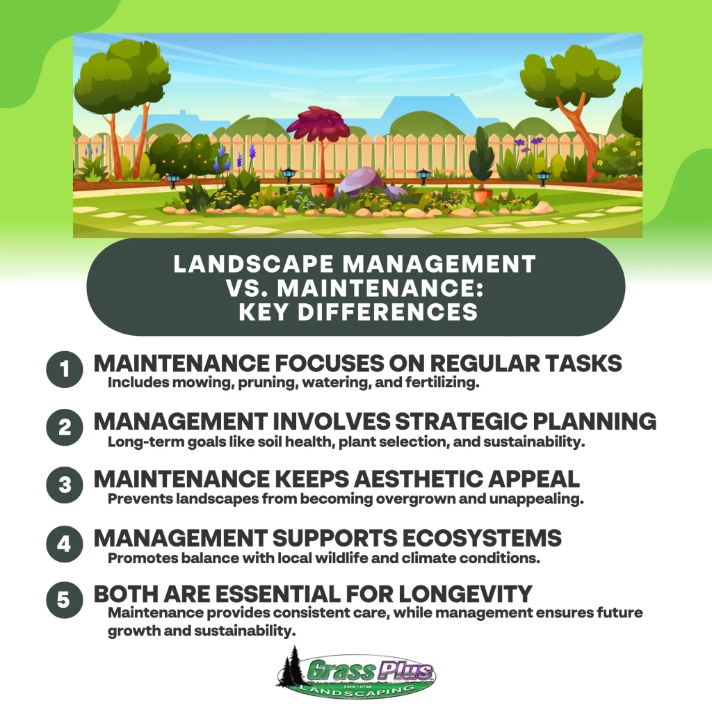 Landscape Management vs. Maintenance Key Differences - Grass Plus, Inc.